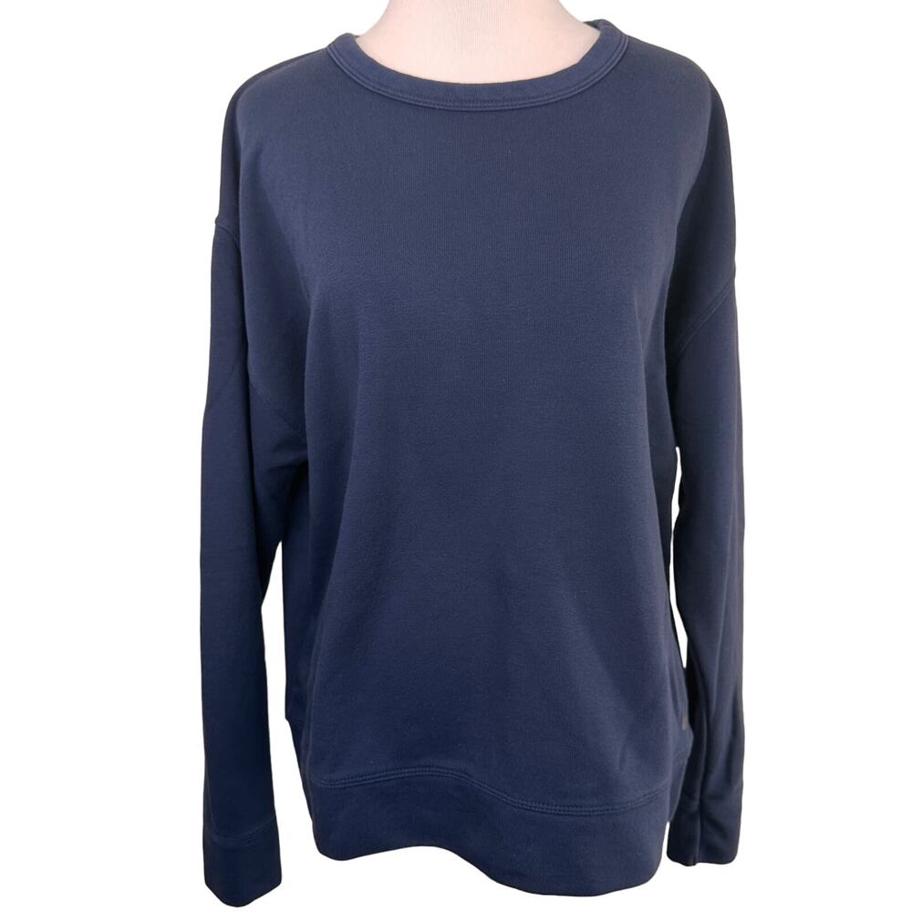 Nike Women's Navy Dri-Fit Open Back Training Top Size Medium